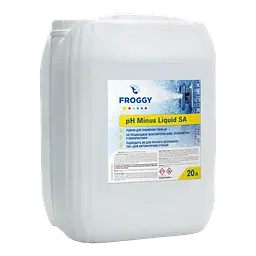 Рідкий засіб для зниження pH у басейні Froggy pH-Minus Liquid SA 20 л для підтримки правильного pH води