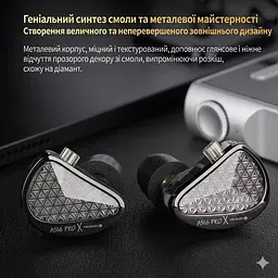 Навушники арматурні моніторні Hi-Fi IEM Knowledge Zenith KZ Audio AS16 Pro X - мініатюра 6