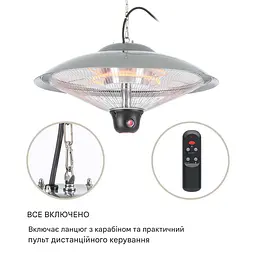 Інфрачервоний стельовий обігрівач Blumfeldt Heizsporn до 40 м² (10029717) - мініатюра 6