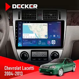 Штатна магнітола Chevrolet Lacetti 2004-2013 Climate Decker D10-007 4x64, DSP, 360, 4G Decker (НФ-00005499)
