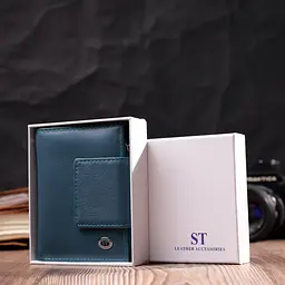 Жіночий шкіряний гаманець ST Leather 9х12х1,5 см acs0028362 - мініатюра 9