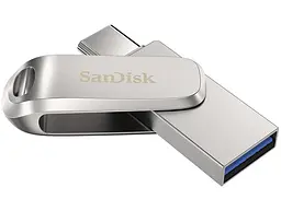 Флеш-накопичувач Sandisk Flash USB 3.1 Ultra Dual Luxe Type-C 128Gb (150 Mb/s) (SDDDC4-128G-G46) - мініатюра 2