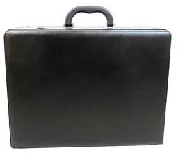 Кейс дипломат великий з екошкіри Portfolio S1645426 Чорний - мініатюра 2