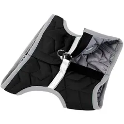 Шлея для собак м'яка AiryVest One, S1, 40-45х29-31 см, чорний (29411) - мініатюра 2