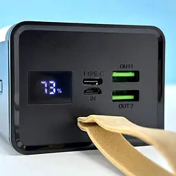 Зовнішній акумулятор WUW-TUGII Y54 40000mAh 22.5W Black [123969] - мініатюра 2