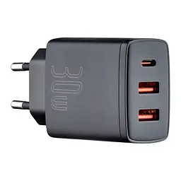 МЗП Baseus Compact Quick Charger 2U + C 30W EU Black