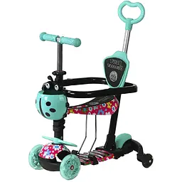 Самокат 5 в 1 Best Scooter 54х14х63-72 см Бірюзовий 000271475