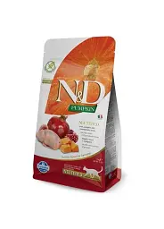 Сухий беззерновий корм для стерилізованих кішок Farmina Pumpkin Quail & Pomegranate Neutered з перепелом та гарбузом 1.5 кг