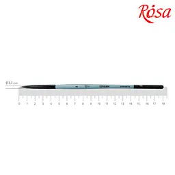 Пензель синтетика кругла Stream 132 № 2 коротка ручка ROSA (4823098517221)