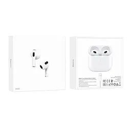 Бездротові навушники Hoco EW20 TWS Bluetooth, з мікрофоном, вкладиші, білі - мініатюра 5