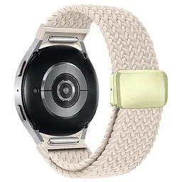 Ремінець для Samsung Galaxy Watch 7/FE/6/6 Classic/5/5Pro/4/4 Classic, Braided Solo Loop, бежевий, нейлоновий, текстильний, плетений, еластичний змінний браслет для смарт-годин, ArmorStandart (ARM86836)