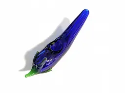 Скляна люлька N77 Blue pepper 110 мм (GP0135) - мініатюра 2