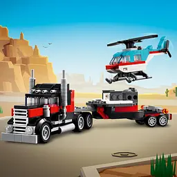 Конструктор LEGO Creator Бортова вантажівка з гелікоптером 270 деталі (31146) - мініатюра 6