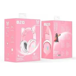 Бездротові навушники Onikuma B100 (B20) Bluetooth Gaming Cat with LED повнорозмірні - мініатюра 5