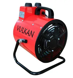 Електрична теплова гармата Vulkan 2,0 кВт, площа обігріву 20 кв.м., червоний, підлоговий (SL-TSE-20FA) - мініатюра 2