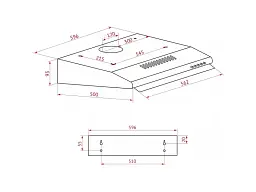 Витяжка Perfelli PL 6244 BG LED - мініатюра 5