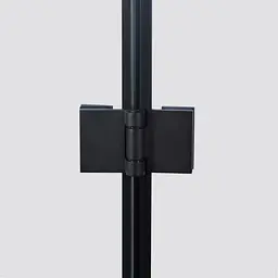 Душова кабіна Qtap Capricorn BLA10128RC6 120x80 см, скло Clear 6 мм, покриття CalcLess без піддона, Чорний, Універсальна, прозорий - мініатюра 4