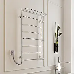 Електрична рушникосушарка Kosser Лотос 700x530/6 ЕL рег. ДЛ01EL, Хром, Ліве - мініатюра 4