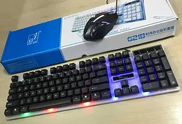 Ігрова провідна USB клавіатура та мишка Gaming G21B з RGB підсвічуванням - мініатюра 11