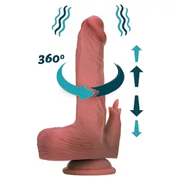 Реалістичний вібратор Erospace Natural Play D7 з підігрівом - мініатюра 5