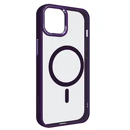 Чехол Apple iPhone 12 Pro/12, Unit MagSafe, фиолетовый, прозрачный, магсейф, противоударный, магнитный, панель-накладка с поддержкой MagSafe, с поддержкой беспроводной зарядки, TPU+PC, защита всего корпуса, ударопрочный, ArmorStandart (ARM74851)