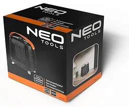 Тепловентилятор електричний Neo Tools 1.5 кВт, площа обігріву 15 кв.м., чорний, підлоговий (90-157) - мініатюра 6