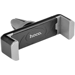 Холдер Hoco CPH01 Mobile Holder for car outlet Чорний Grey