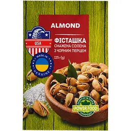 Фісташка Almond смажена солона з чорним перцем 150 г