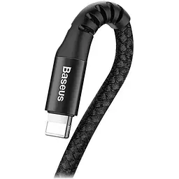Кабель Baseus Fish eye Spring Data cable Lightning 1m Black - мініатюра 2