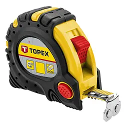 Рулетка Topex стальная лента 5 м x 25 мм, магнит (27C345) - мініатюра 1