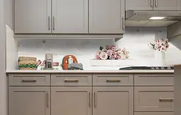 Кухонний фартух Рожеві Макаруни вінілова наклейка для кухні солодощі Квіти 60х300 см Happy Pocket Z181396 - мініатюра 4