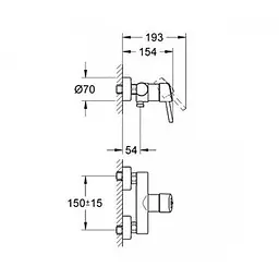 Змішувач для душу Grohe Concetto 32210000 Хром - мініатюра 2