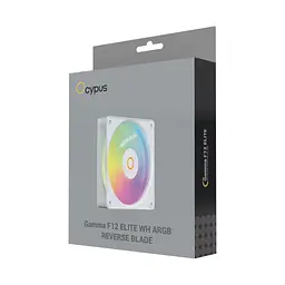 Кулер до корпусу OCYPUS GAMMA F12 ELITE WH ARGB REVERSE BLADE (GAMMA-F12-WH1AM01E-GL) - мініатюра 8