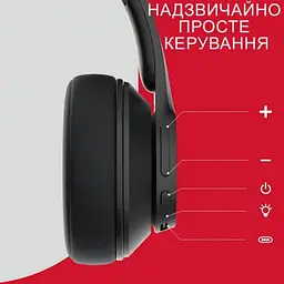 Навушники накладні бездротові Bluetooth Monster MH22202 Mission 100 Чорні (52956) - мініатюра 7