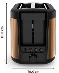 Тостер Tefal Coppertinto 850 Вт бронзовий (TT430G10) - мініатюра 12