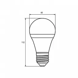Лампочка Eurolamp A60 8W E27 2700K (deco) акция 1+1 new (MLP-LED-A60-08273(Amber)new) - мініатюра 3