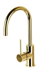 Змішувач для кухні Corsan Lugo gold з рухомим носиком CMB7522GL Золотий - мініатюра 4