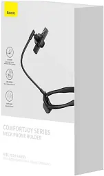 Тримач на шию/стіл Baseus Comfort Joy Series Neck Phone Holder LUGB000001 Black - мініатюра 4
