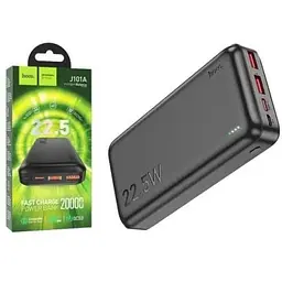 Зовнішній акумулятор Hoco Power Bank J101A 20000 mAh 22.5W чорний - мініатюра 3