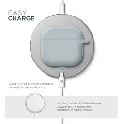 Силіконовий чохол для навушників Apple AirPods 4, Hang Case, люмінесцентний, ультратонкий захисний кейс товщиною 2 мм, захист від подряпин, пилу та ударів, компактний, з карабіном для кріплення, ArmorStandart (ARM81285) - мініатюра 7