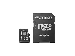 Карта памяти Patriot microSDXC UHS-I+SD адаптер 64 GB (PSF64GMCSDXC10)