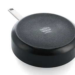 Сотейник з кришкою GreenPan Evolution, 26 см, 3,7 л з керамічним покриттям, чорний (CC007086-001) - мініатюра 3