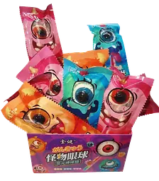 Цукерка-льодяник SSNS Halloween Glow Bone Eye Lollipop Candy зі світловим ефектом 10г - мініатюра 2