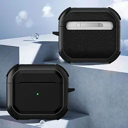 Футляр протиударний Black ed. для навушників Airpods 4 Black - мініатюра 2