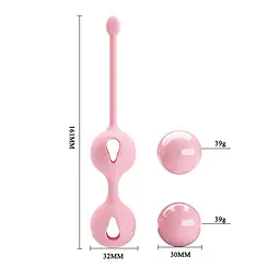 Вагінальні кульки Pretty Love Kegel Tighten Up, 16 см, рожевий - мініатюра 6
