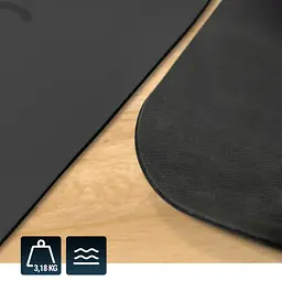 Йога-мат Hop-Sport PU 0,5см 183 x 68см HS-P005GM чорний - мініатюра 8
