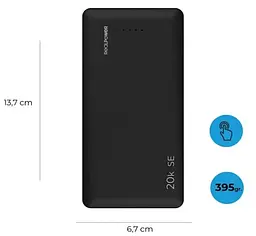 Зовнішній акумулятор Real Power Bank SE 20000mAh PB-20k USB Type-C - мініатюра 3