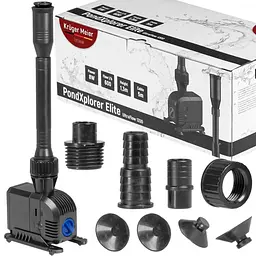 Насос-фонтан з фільтром Kruger Meier PondXplorer Elite 1200 для садового ставка 3-в-1 (600 л/г) - мініатюра 9