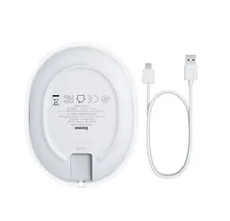 Бездротовий зарядний пристрій Baseus Jelly 15W White [WXGD-02] [94345] - мініатюра 3