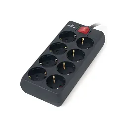 Мережевий фільтр живлення REAL-EL RS-8 Protect 5m, black (EL122300024) - миниатюра 2